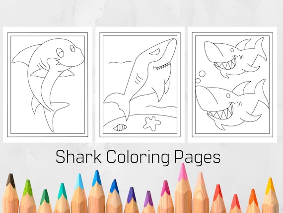 Shark Coloring Pages for Kids Printable Coloring Pages for