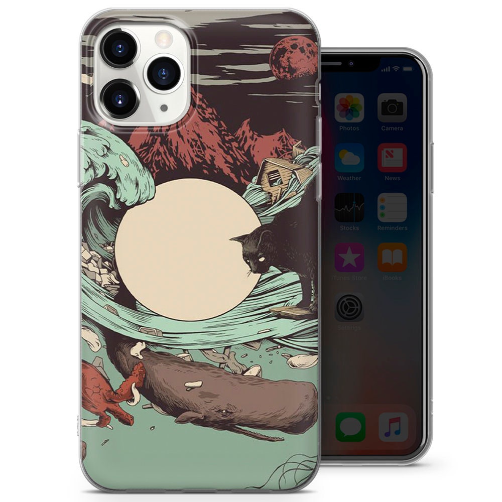 Japanese Art Phone Case Cute Cover for iPhone 12 7 XS SE Etsy