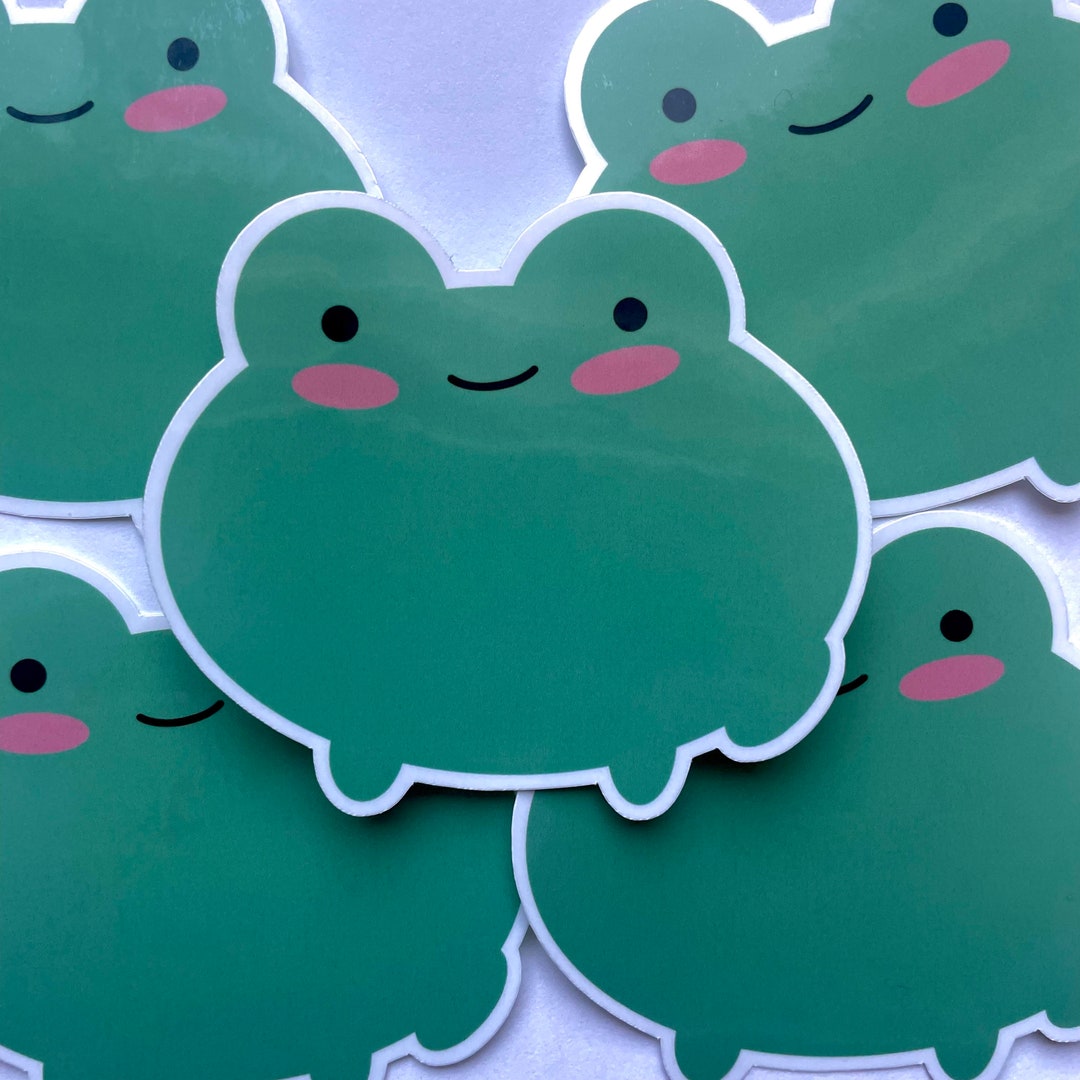 Frog Stickers Cute Stickers Kawaii Stickers Animal Etsy