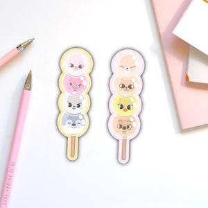 Tanghulu SKZOO Stickers (2 piece set) - Stray Kids (Wolf Chan, Leebit, DWAEKKI, Jiniret, Han Quokka, BbokAri, PuppyM and FoxI.Ny)