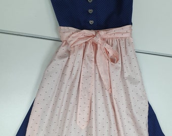 Kinderdirndl Blau in Größe 122