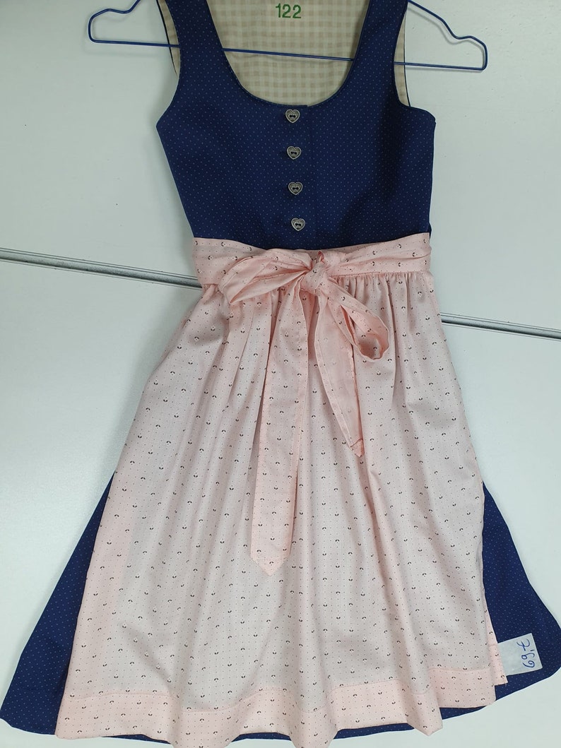 Kinderdirndl Blau in Größe 122 Bild 1