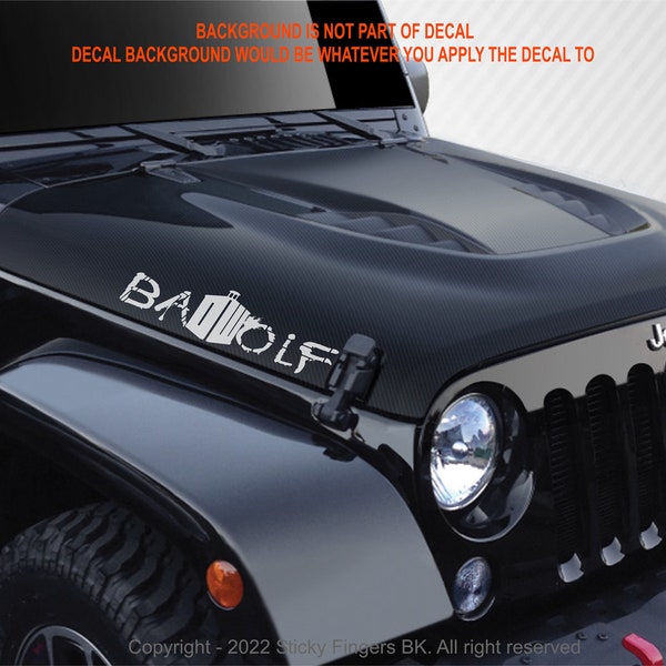 Bad Wolf Decal Etsy