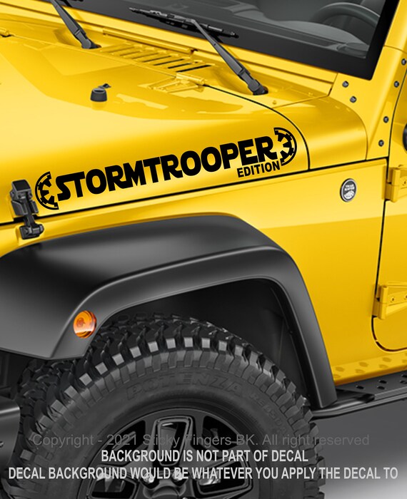 Stormtrooper Edition Vinyl Decal Car Truck Suvchoose Options Etsy