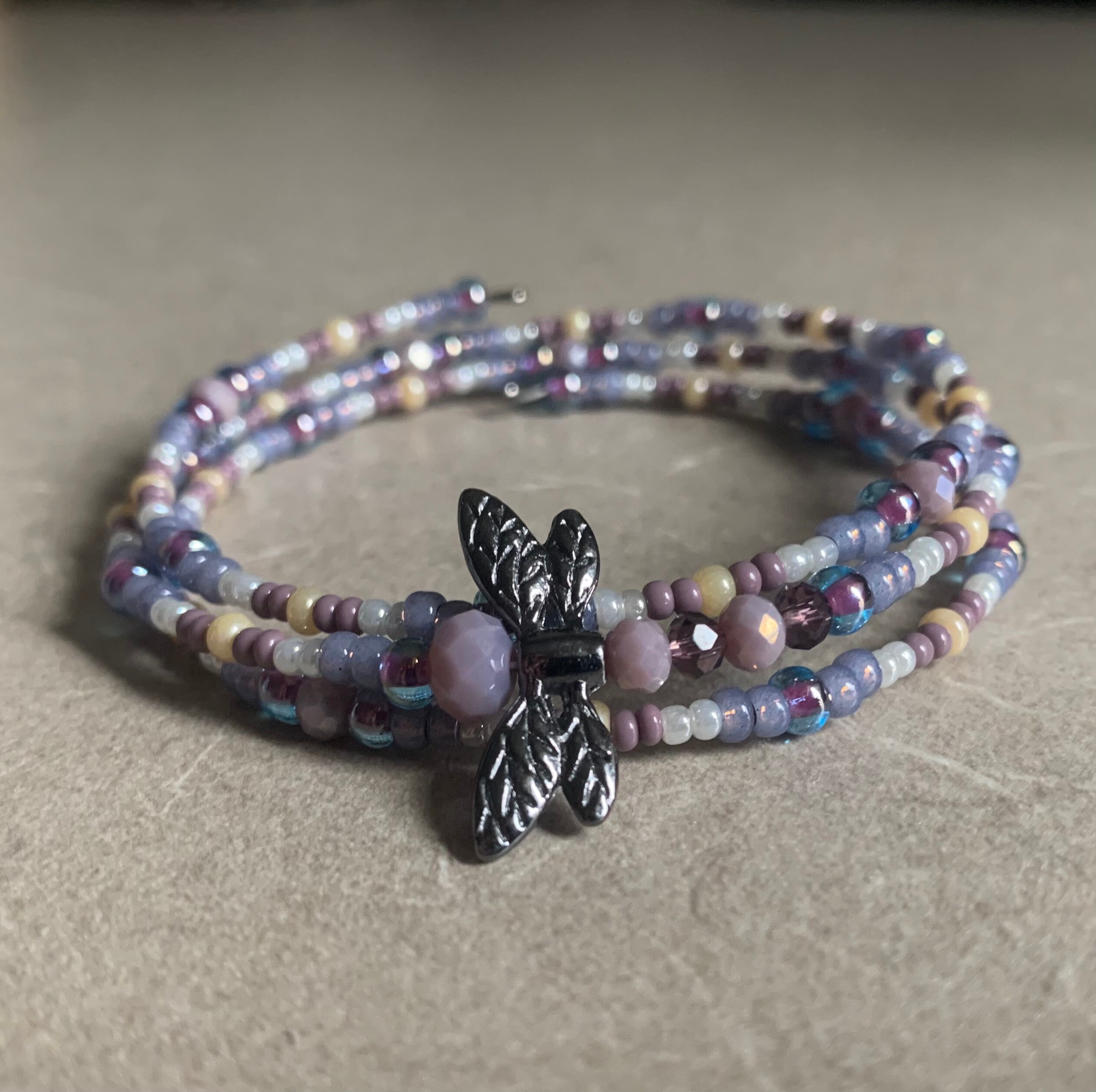 Dragonfly beaded bracelet Etsy