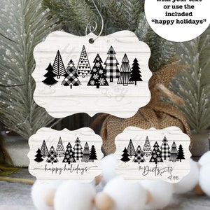 Benelux Modern Boomornament Design | Fijne feestdagen en niet-tekstbestanden | ALLEEN direct digitaal download PNG-bestand | Voeg tekst toe om te personaliseren