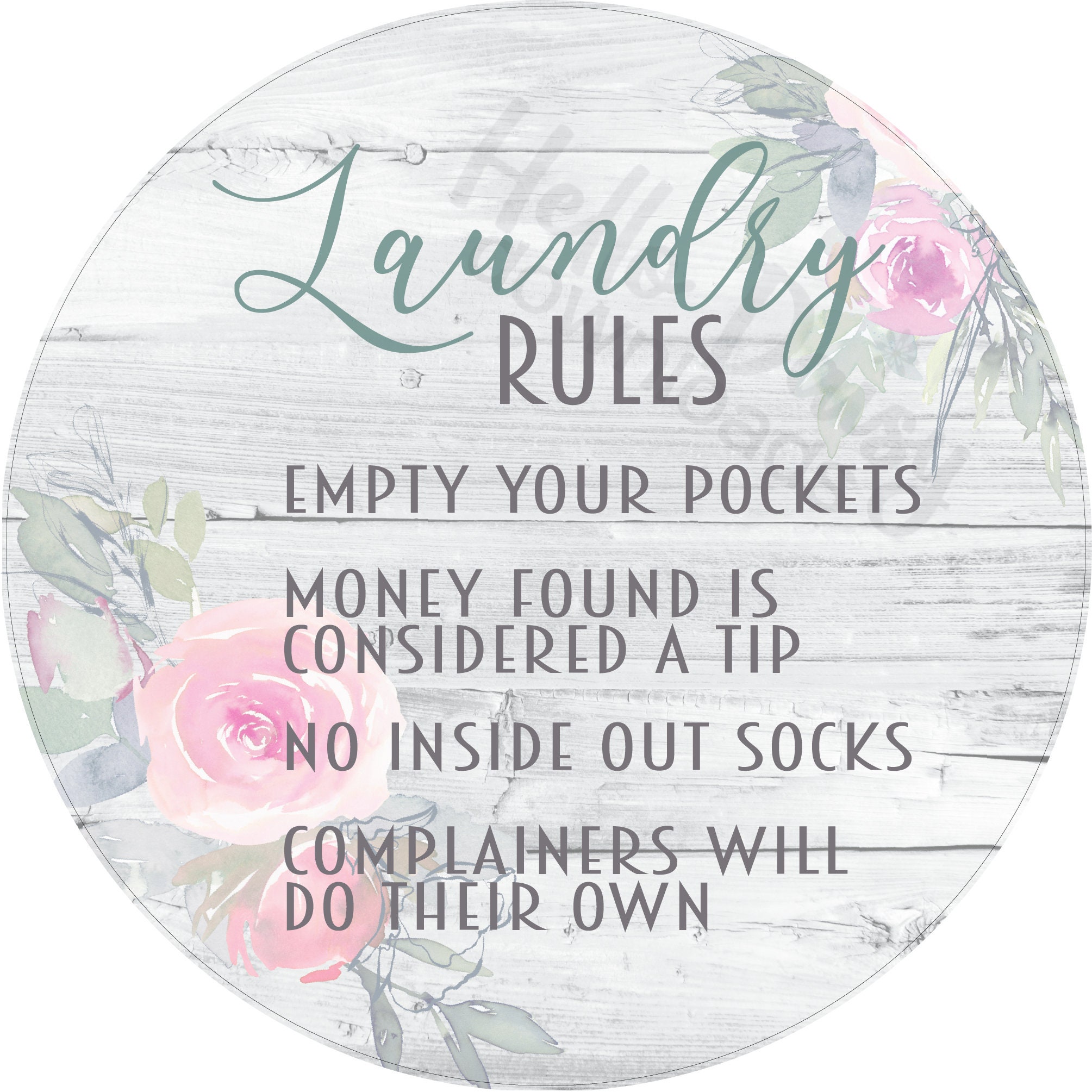 Door Hanger Design | Instant Digital Download PNG File ONLY | Laundry ...