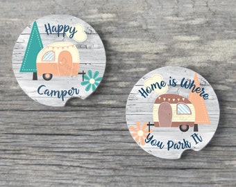 Conception de sous-verre de voiture | Fichier PNG en téléchargement numérique instantané UNIQUEMENT | Camper Happy and Home Designs Remorque RV | Dessous de verre pour voiture Sublimation