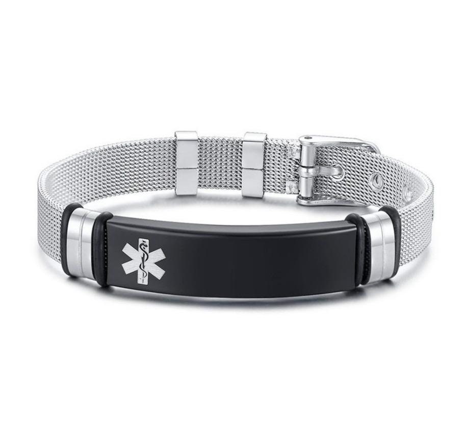 Personalised Medical Alert Bracelet Adjustable Medical ID Etsy UK