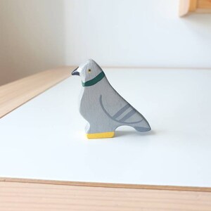 Pigeon wooden toy. Hancrafted In Uk