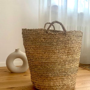 Woven baskets, Morocco, laundry baskets, storage baskets, plant baskets, boho image 2