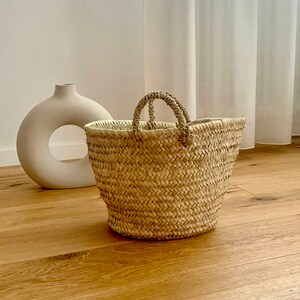 Woven baskets, Morocco, laundry baskets, storage baskets, plant baskets, boho image 3