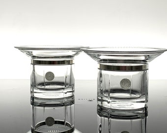 Vintage Rosendahl Grand Cru Tea Light Holders: Danish Modern Pair