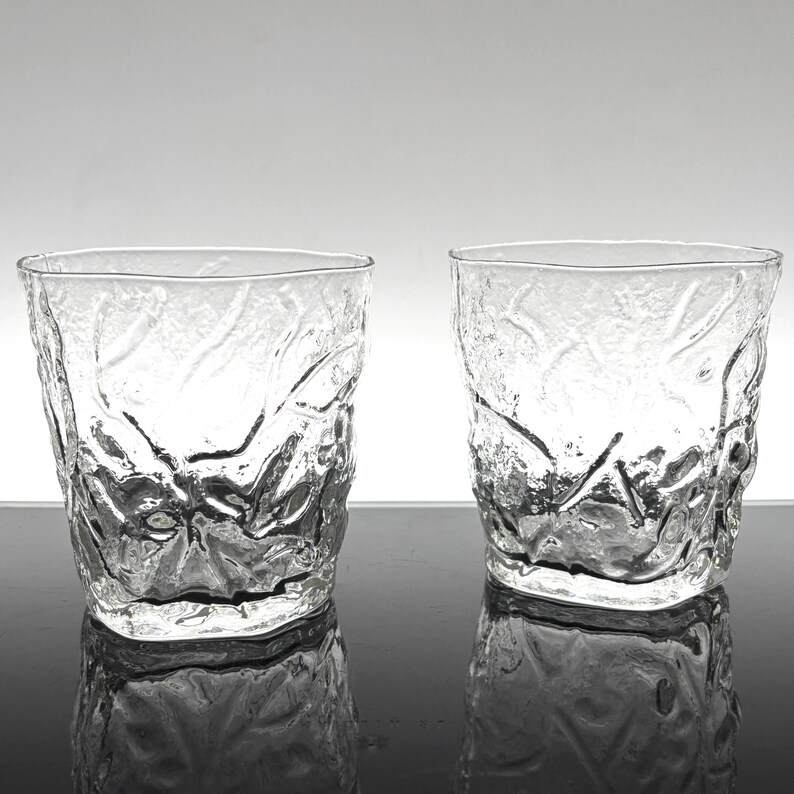 Vintage Libbey Aztec Glasses: Textured Mid-century Barware (set of 2 ...