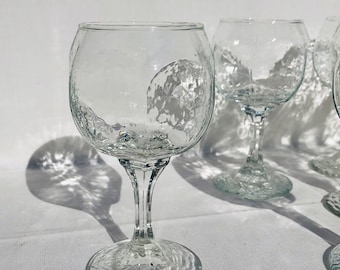 Vintage Libbey Chivalry Glassware, Textured Raindrop Barware, Choice of Style