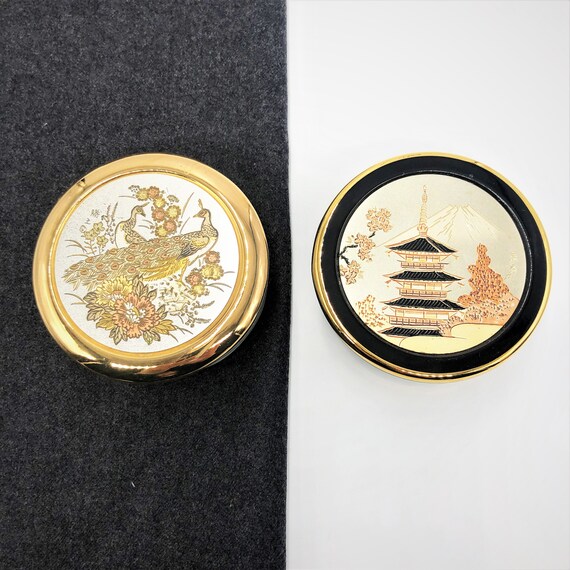 Vintage Himark Trinket Boxes | Japanese Chokin Mt. Fuji W