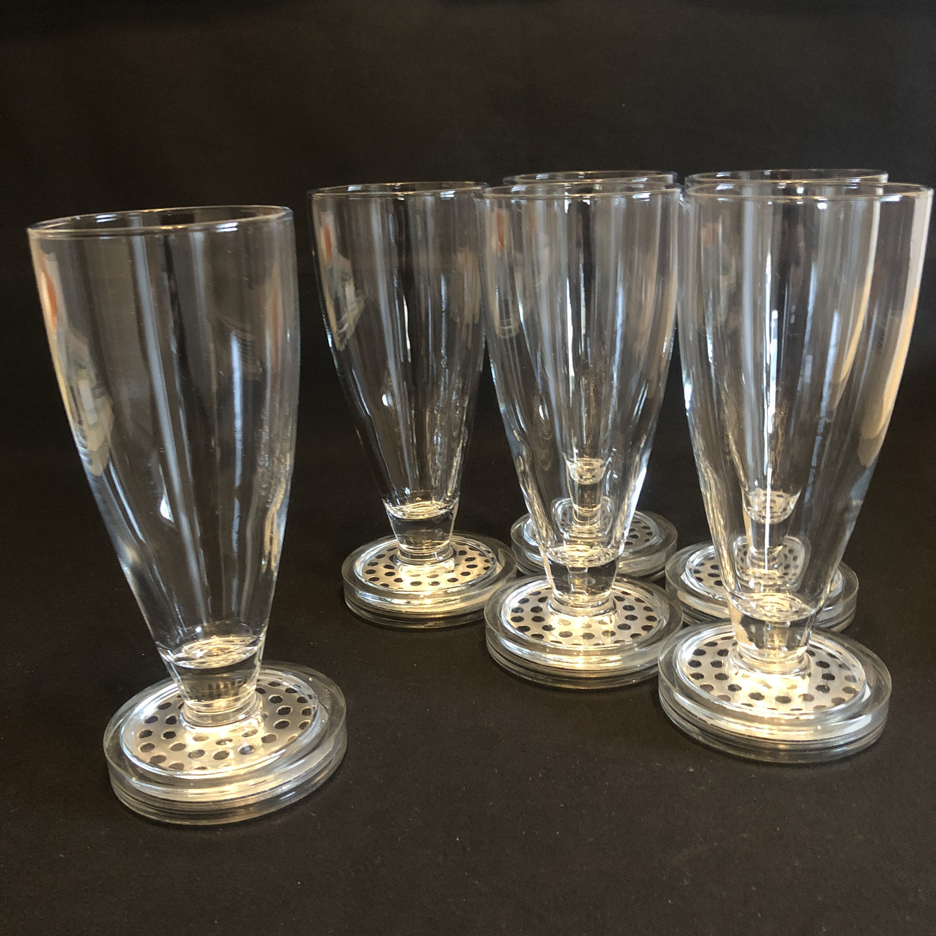 Heavy Footed Pilsner Glass Footed Beer Glass Vintage Pilsner Etsy