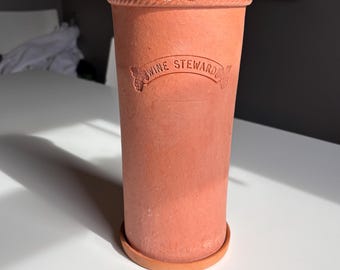 Vintage Terracotta Wine Bottle Cooler Rustic Clay Bottle Chiller Vase