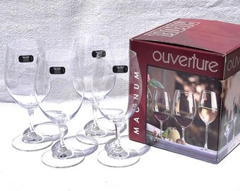 Vintage Riedel Magnum Wine Glasses Set of 4 NOS in Original Box