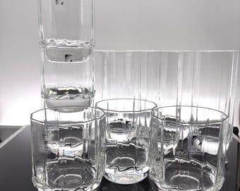 Vintage Luigi Bormioli Renoir Tumblers Set of 12 Italian Glassware