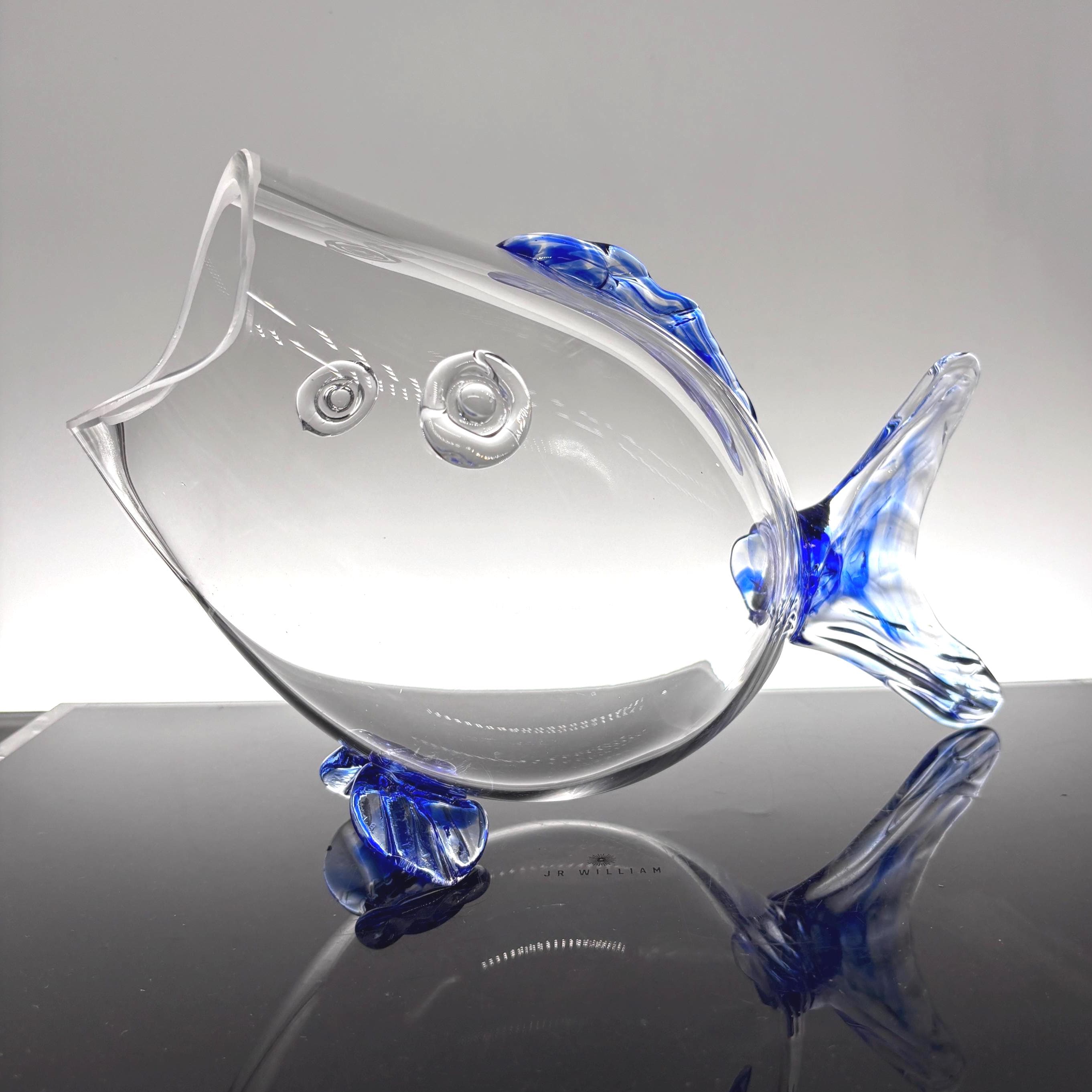 Mid Century Glass Fish - Etsy