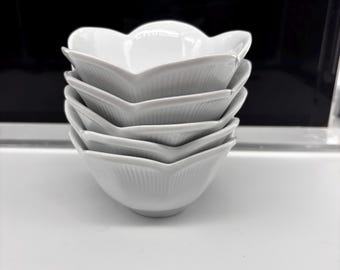 Pier 1 Lotus White Bowls 4.5 Inch All Purpose Bowls Sets and Singles