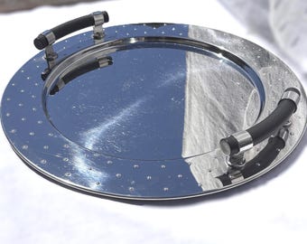 19" Alessi MGVASS Serving Tray by Michael Graves, Postmodern Italian Design