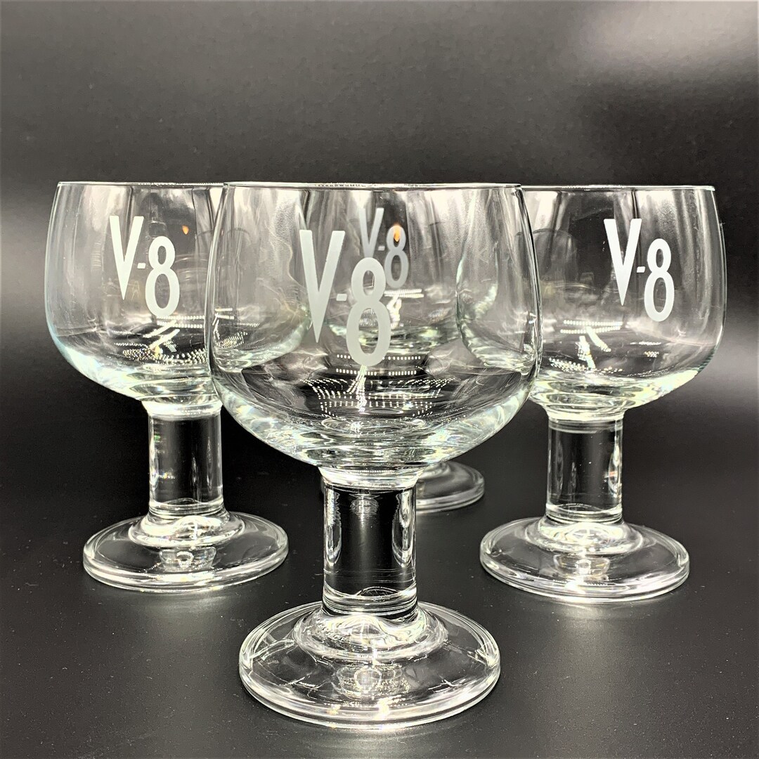Vintage V8 Bloody Mary Glass | Cristal D'arques-durand | Vegetable ...