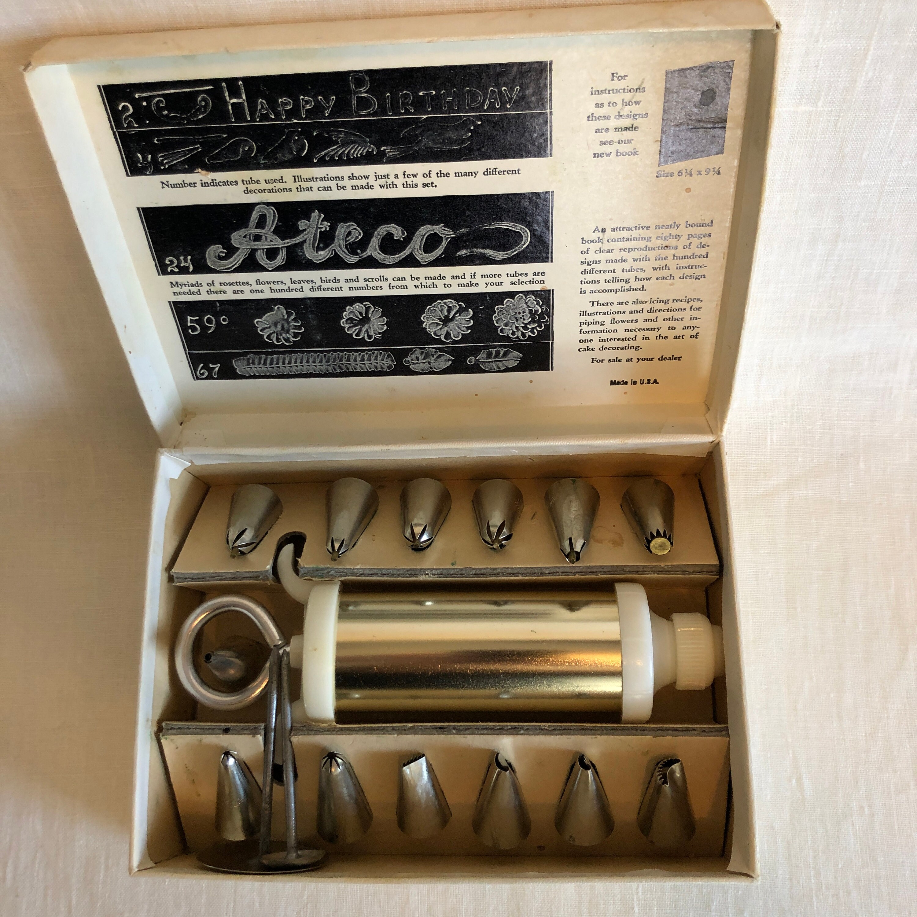 Vintage ATECO Cake Frosting & Icing Kit 21 pieces_ Made in USA Etsy
