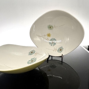Vintage Lazy Daisy Soup Bowls (Set of 2) - Iroquois Mid-Century Dinnerware