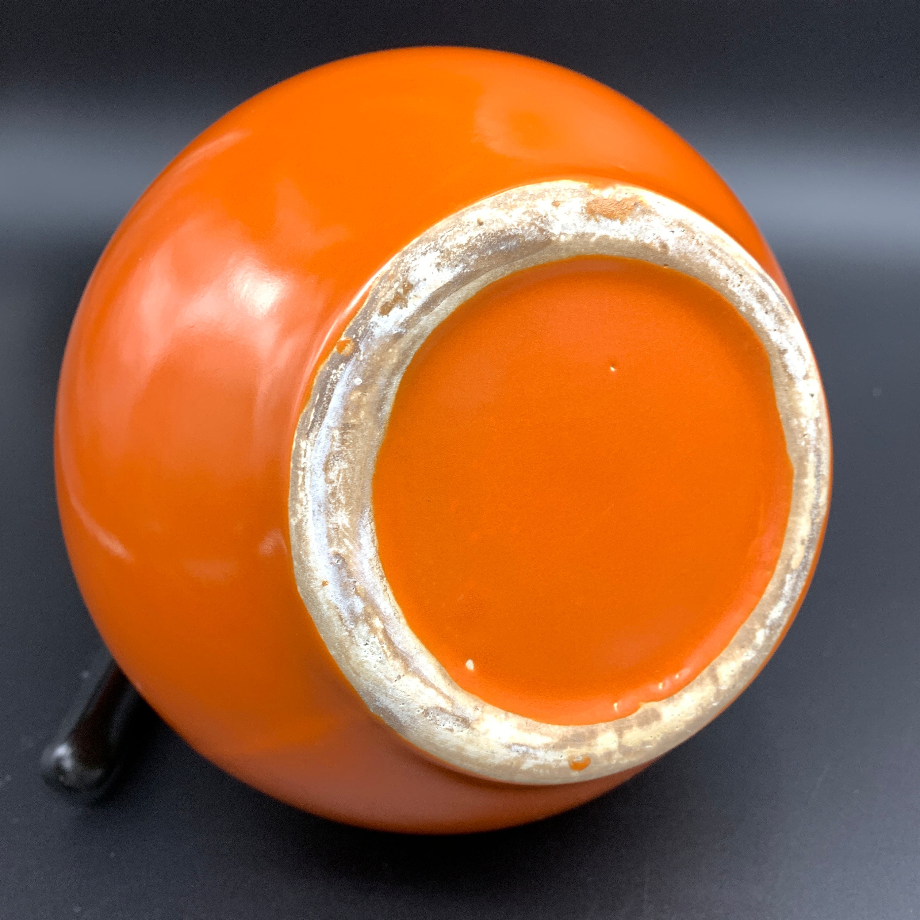 Vintage Carafe Pitcher Pottery Burnt Orange Mid Century Etsy