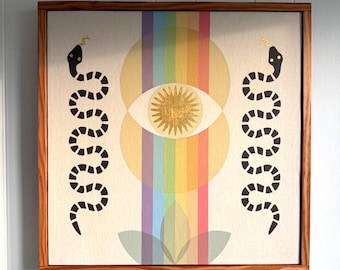 SOLD Rainbow Serpent Original Painting