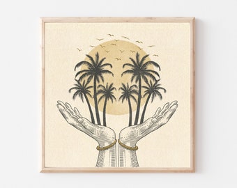 Impression de palmiers