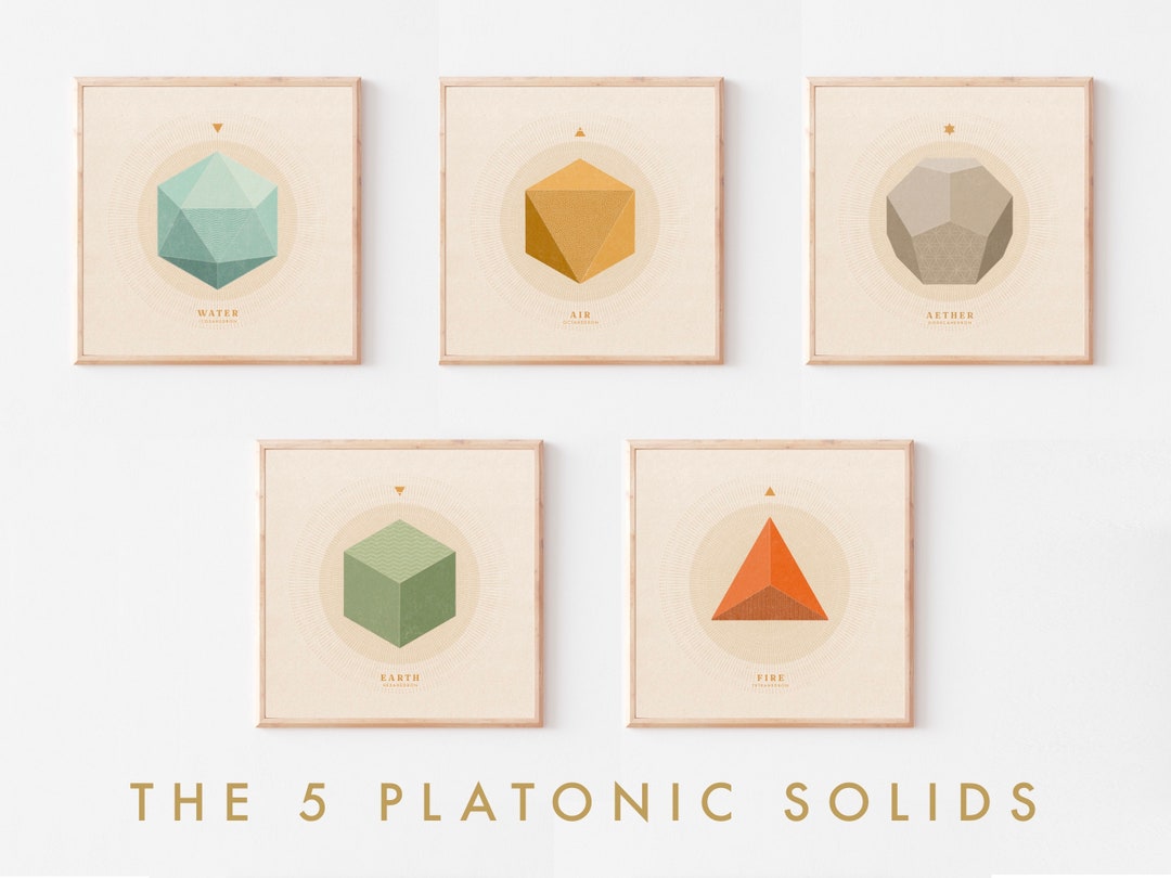 5 Platonic Solids Set - Etsy