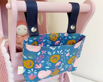 Lenkertasche mit fröhlichem Blumenprint