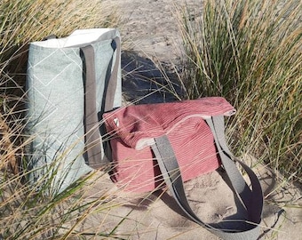 Cordshopper in old pink as a tote bag or large beach bag
