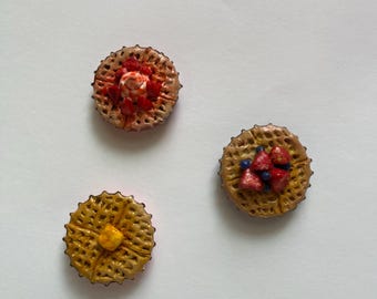 Handgjorda våffelmagneter