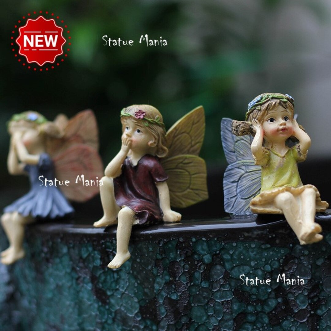 Elf Statue Resin Statue Little Angel Statue Home Decoration Etsy