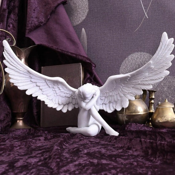 Angel Wing Figurine, Modern Embrace, Sculpture, Crafts, Home Decoration, Gift, European Statue, Room Decoration,