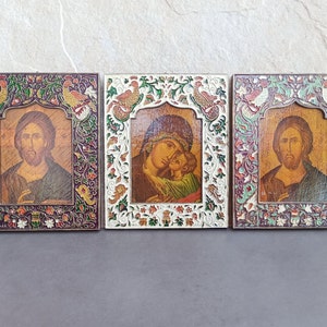Bronze and Enamel Jesus Christ Icon, Sinai Orthodox Icon, Christ of Sinai, Sinai Christian Jesus, Icon Wall Art, Icon Of Sinai Monastery