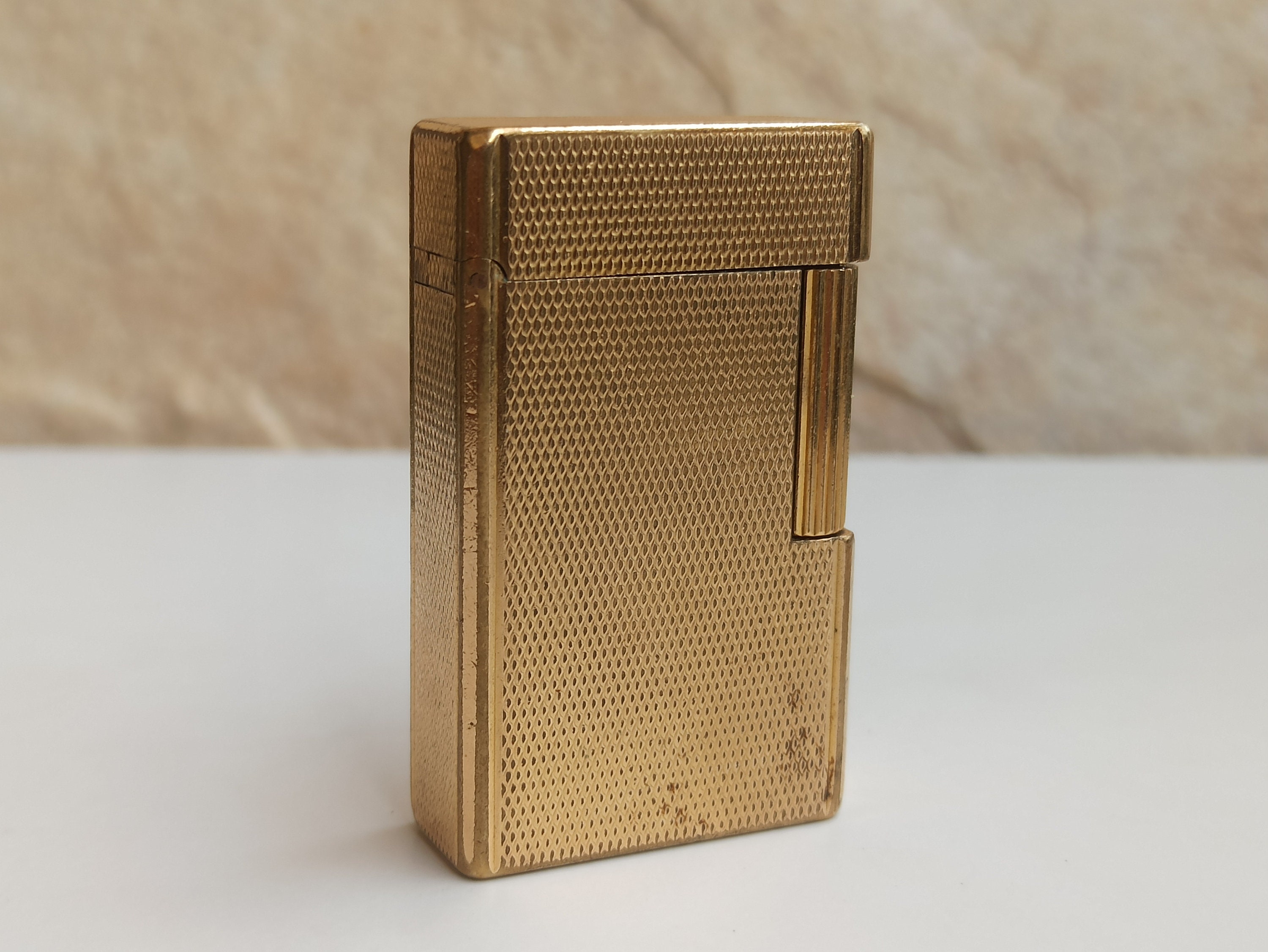 S.T. Dupont 金メッキ ライター S.T.デュポン 金メッキ 20 ミクロン ライター、アンティーク