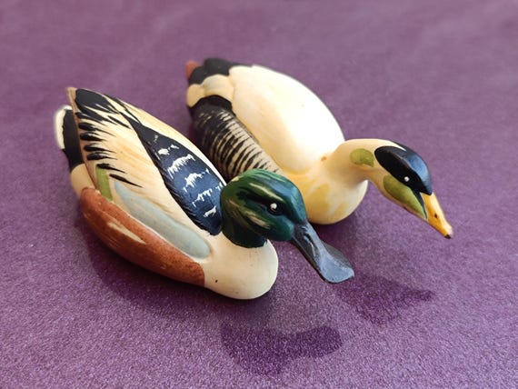 1960s TORIART ANRI Wildlife Collection Shoveler and Common Eider