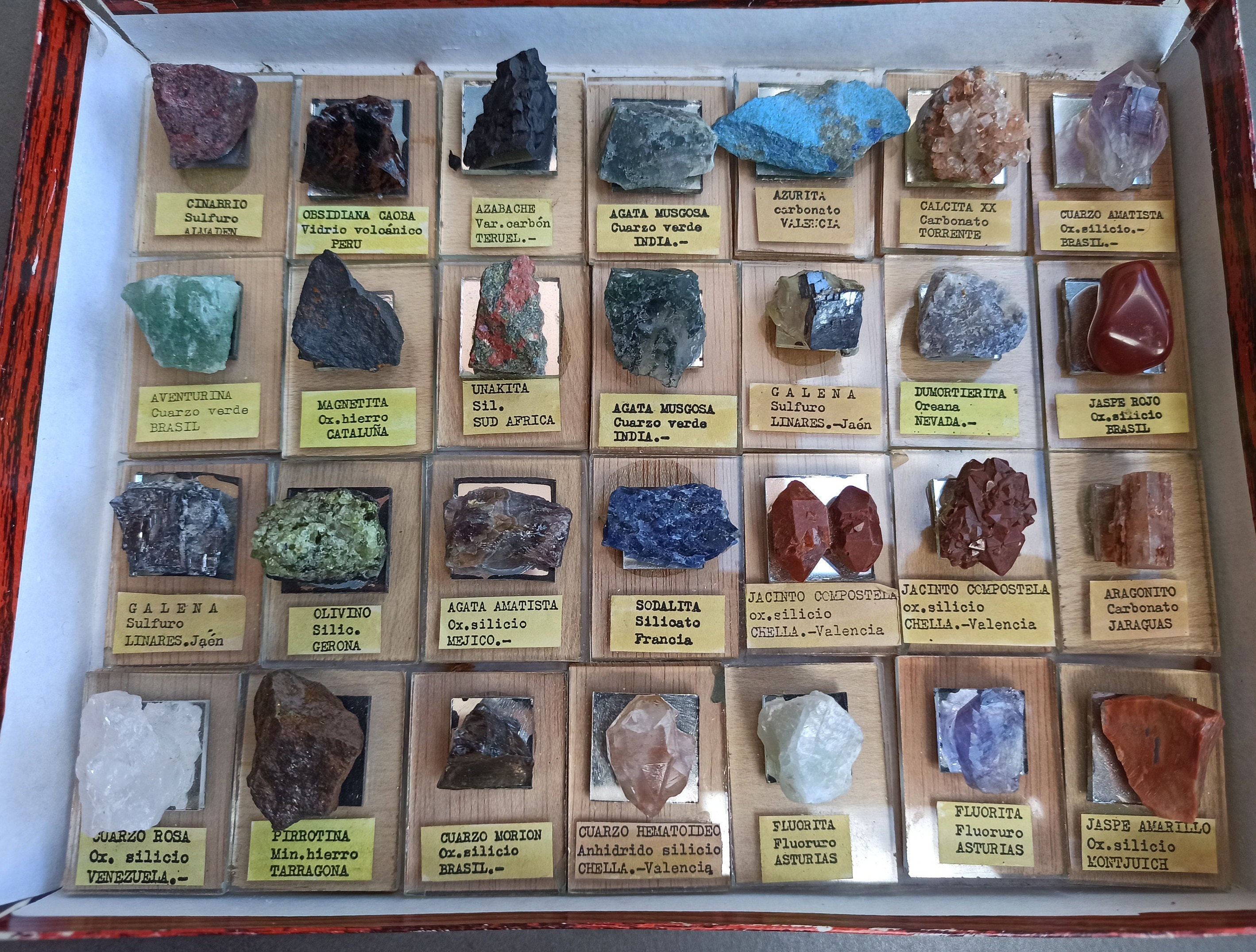 Vintage Mineral Set 28, Cristales Rugosos, Juego De Piedras Preciosas  Antiguas, Kit De Minerales Naturales Crudos, Conjunto Raw Rock, Colección  Old Minerals -  México
