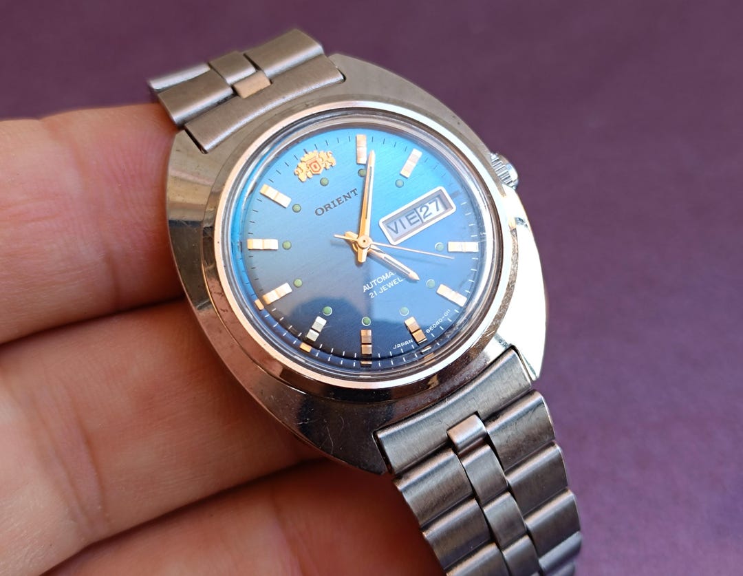 1980s ORIENT 21 Jewels Automatic Watch, Vintage Mechanical Watch, Collectible Watch, Original Orient Watch, Retro Automatic Watch, Japan - Etsy 1980s ORIENT 21 Jewels Automatic Watch, Vintage Mechanical Watch, Collectible Watch, Original Orient Watch, Retro Automatic Watch, Japan - Etsy