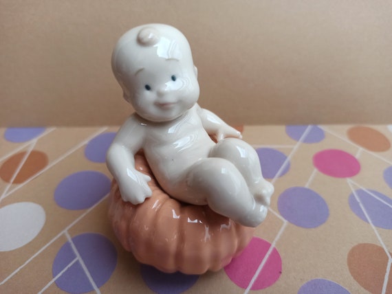 リヤドロ ナオ ベイビー、ヴィンテージ磁器、収集価値あり、ナオ バイ