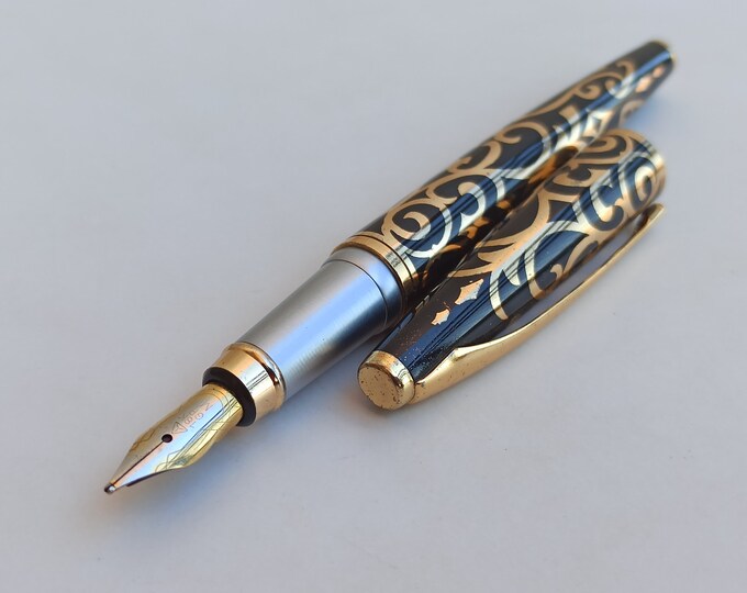 Vintage 18K GP Fountain Pen, Fountain Pen, Nib 18K GP, Vintage Fountain ...