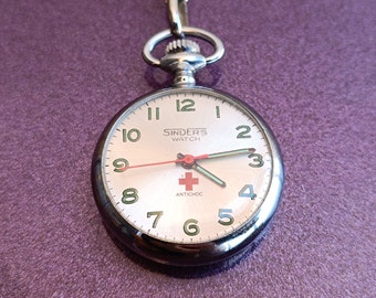 SINDERS Taschenuhr, französische Taschenuhr, antikes Cronometro, Vintage-Uhr, alte Uhr, Retro-Taschenuhr