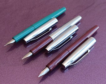 1970er Jahre Füllfederhalter 3er Set, Geschenk personalisiert, Tintenstift, Vintage Füllfederhalter, Füllfederhalter, Retro Füllfederhalter, Füllfederhalter