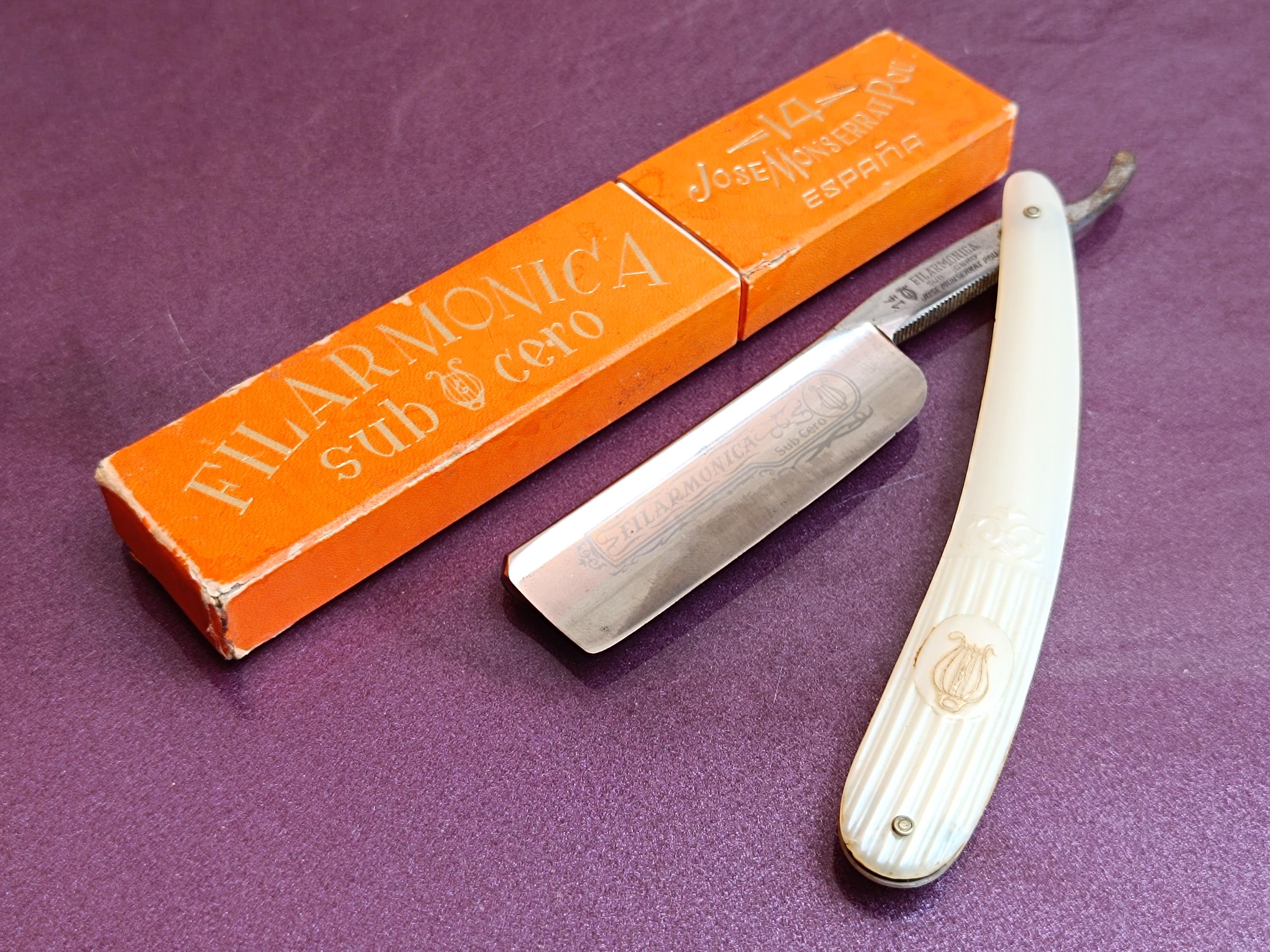 1950s Razor FILARMONICA Sub Cero, Jose Montserrat Pou, Barber Hand