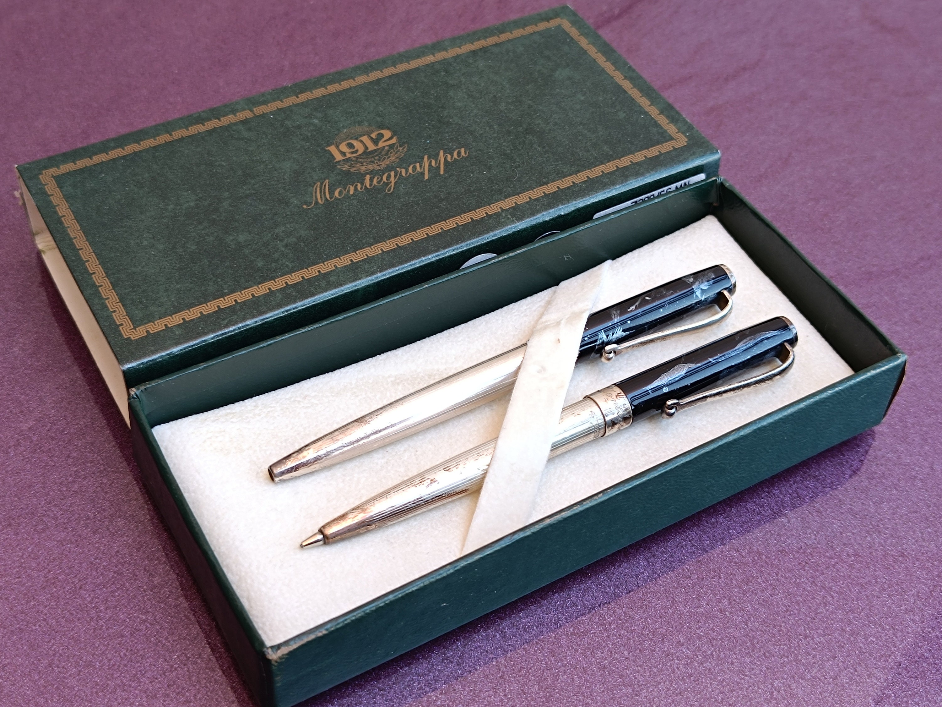 925 シルバー モンテグラッパ ボールペンと鉛筆、シルバー ボールペン